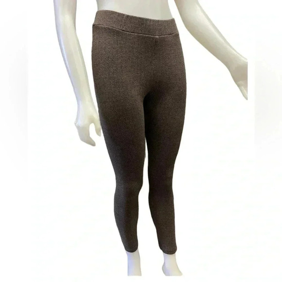 Isle Brown High Rise Chevron Pattern Leggings Size Small - Picture 1 of 10